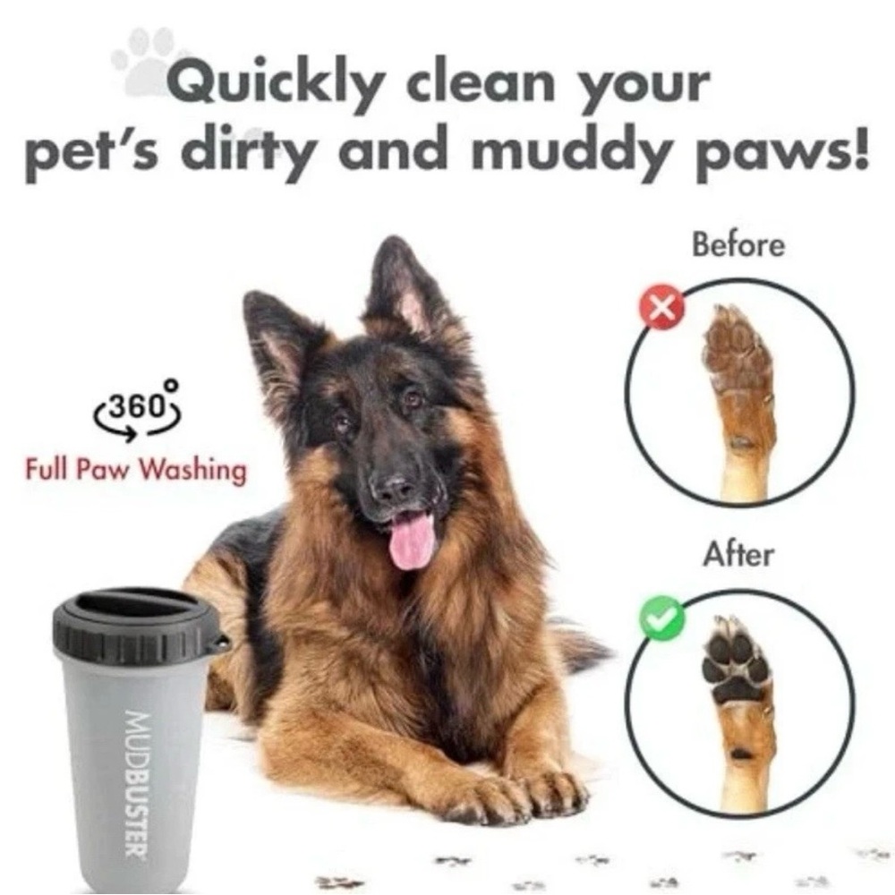 Gray Dog Paw Cleaner